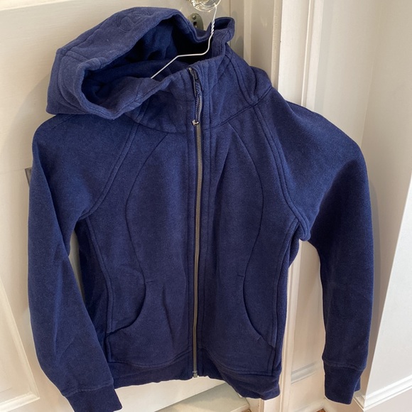 Lululemon on the move full zip scuba sweatshirt navy women’s size 4 - Picture 2 of 4